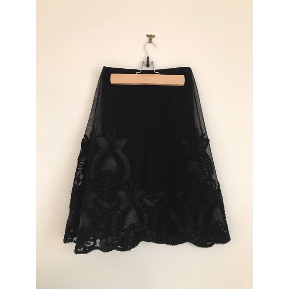 MAJE Mesh Accents Midi Skirt - Picture 6 of 10